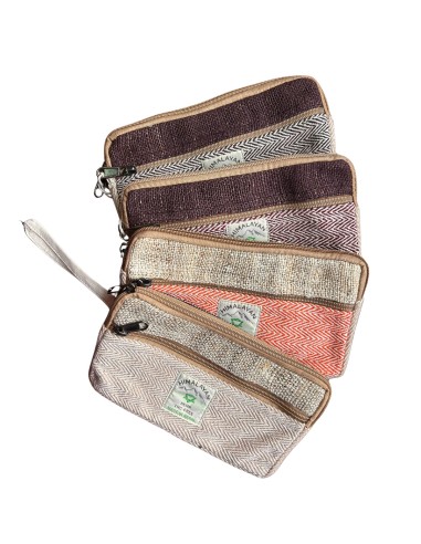 Pochette zippée en chanvre pour téléphone – Modèles assortis