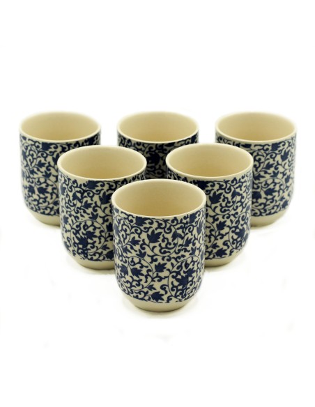 Tasses à thé – Motif bleu