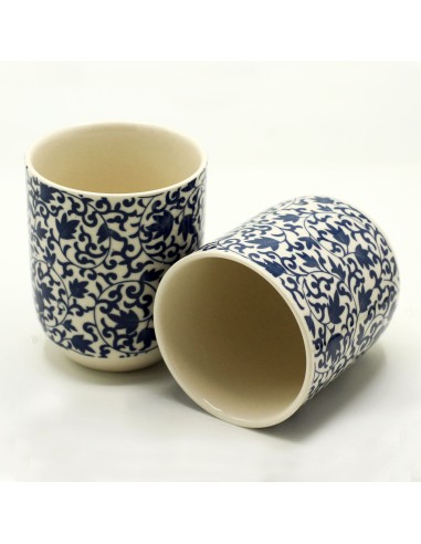 Tasses à thé – Motif bleu