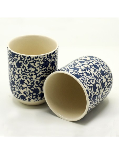 Tasses à thé – Motif bleu