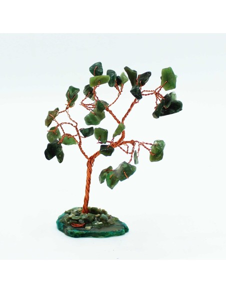 Arbre de pierres – Aventurine verte sur agate