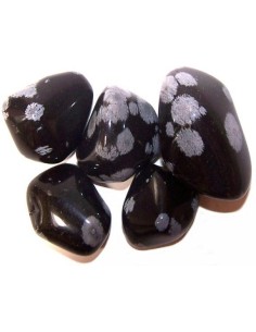 Pierres roulées grandes – Obsidienne flocon de neige