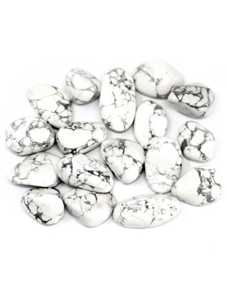 Pierre africaine en howlite blanche – Paix zen