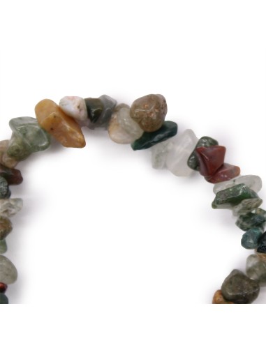 Bracelet fragments d’agate mousse – Nature zen