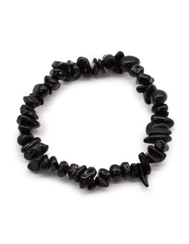 Bracelet fragments d’agate noire – Protection
