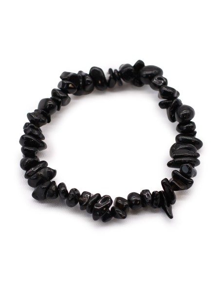 Bracelet fragments d’agate noire – Protection