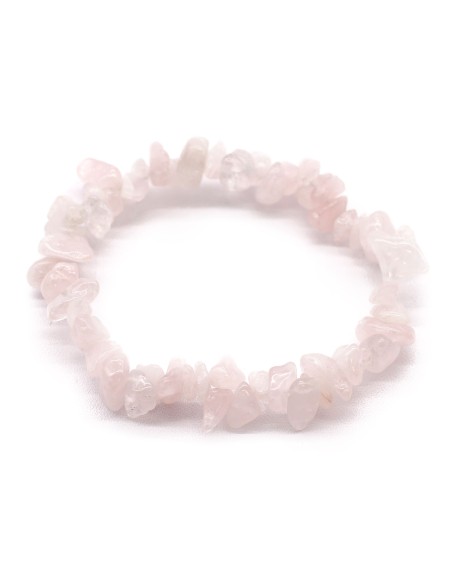 Bracelet fragments de quartz rose – Tendresse