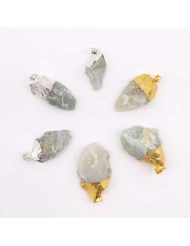 Colgants en sodalite argentée – Lot artisanal