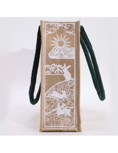 Grand sac en jute Hop Hare – «?Je suis magique?»