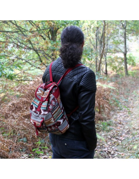 Sac à dos jacquard – Chocolat
