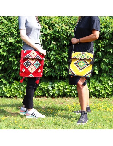Sac bandoulière Kilim de festival – Rouge