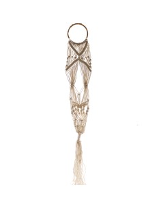 Suspension macramé longue avec anneau – Zen végétal