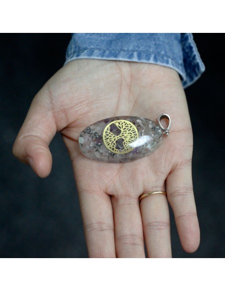 Pendentif orgonite chakras – Arbre de Vie