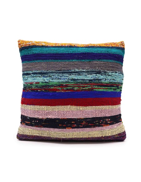 Housse de coussin en textile recyclé – Gris charbon