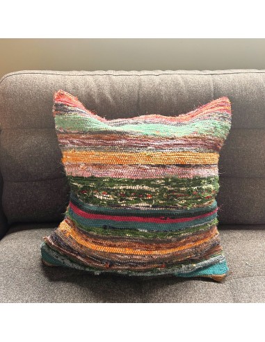 Housse de coussin en textile recyclé – Gris charbon