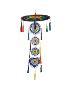 Attrape-rêves extra-large – Arc-en-ciel vibrant