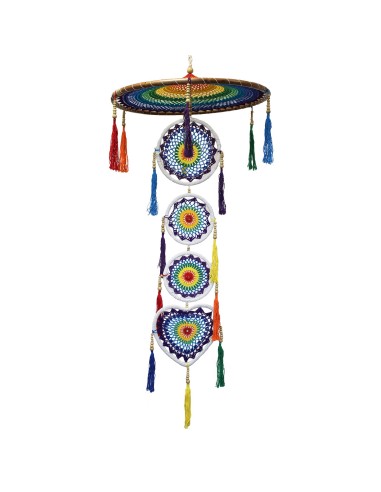 Attrape-rêves extra-large – Arc-en-ciel vibrant