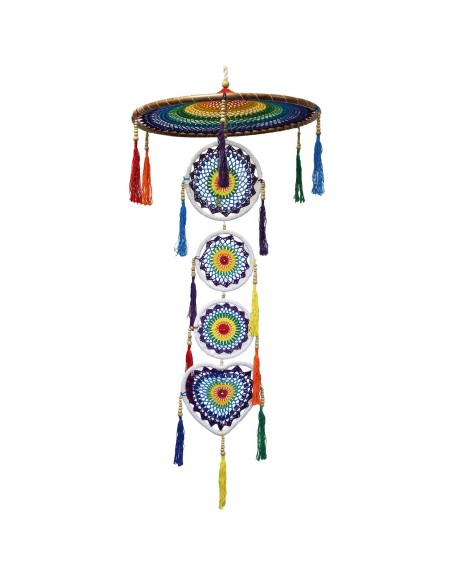 Attrape-rêves extra-large – Arc-en-ciel vibrant