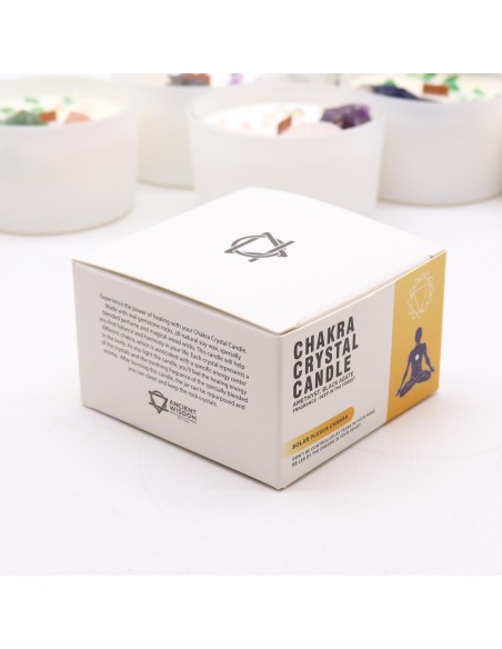 Bougie cristal chakra – Plexus solaire
