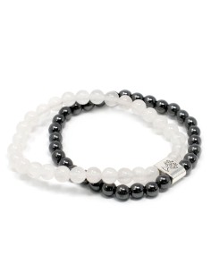 Bracelet magnétique en quartz blanc – Clarté zen