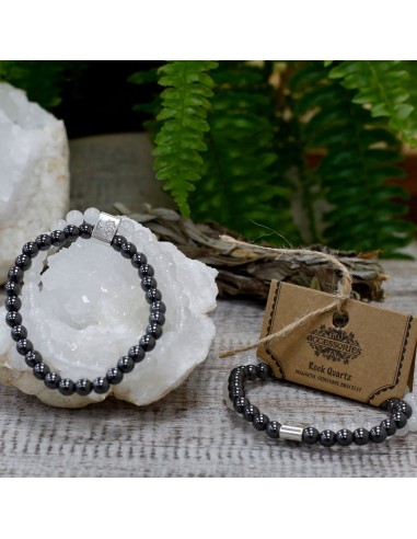 Bracelet magnétique en quartz blanc – Clarté zen
