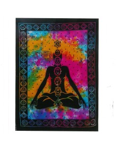 Tenture murale Bouddha Chakras – Alignement intérieur