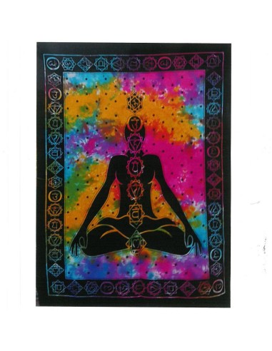 Tenture murale Bouddha Chakras – Alignement intérieur