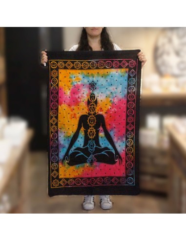 Tenture murale Bouddha Chakras – Alignement intérieur