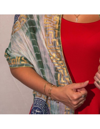 Foulard d’été Nomad Sari – Marbella vert & or