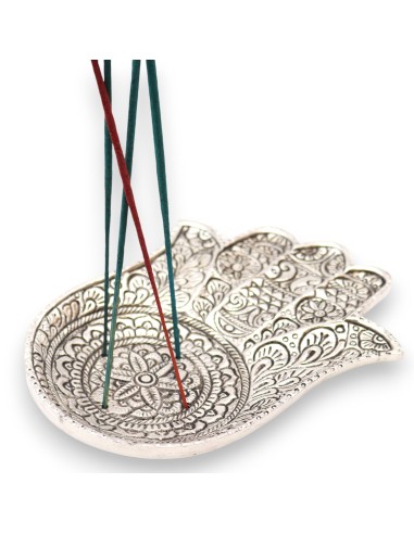 profitez-en Hamsa en aluminium poli 18×13 cm