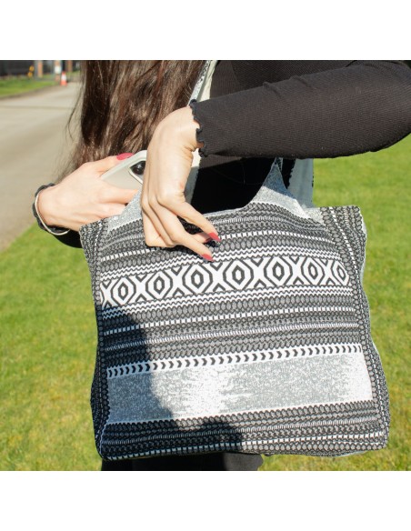 Sac jacquard naturel – Caravane urbaine «?Wander Muse?»