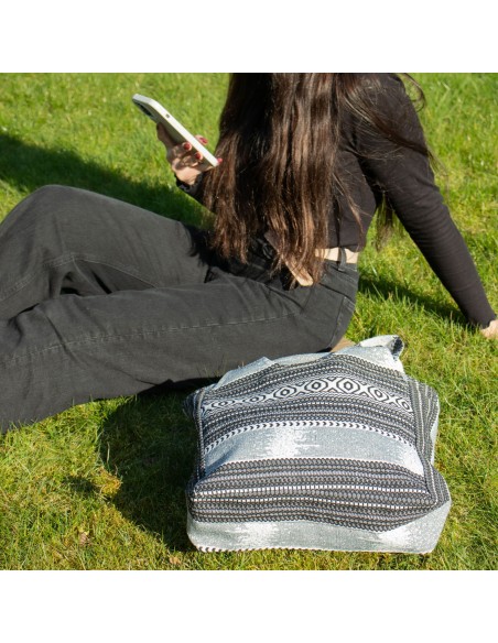 Sac jacquard naturel – Caravane urbaine «?Wander Muse?»