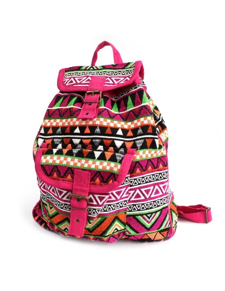 Sac à dos jacquard – Rose doux