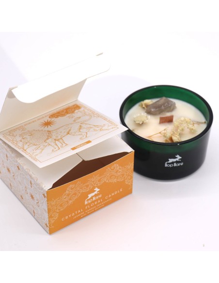 Bougie cristal Hop Hare – Fleur magique «Le Lion»