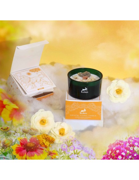Bougie cristal Hop Hare – Fleur magique «Le Lion»