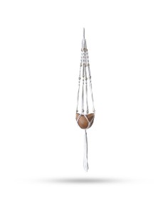 Suspension macramé à perles – Nature élégante