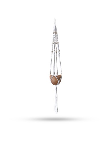 Suspension macramé à perles – Nature élégante
