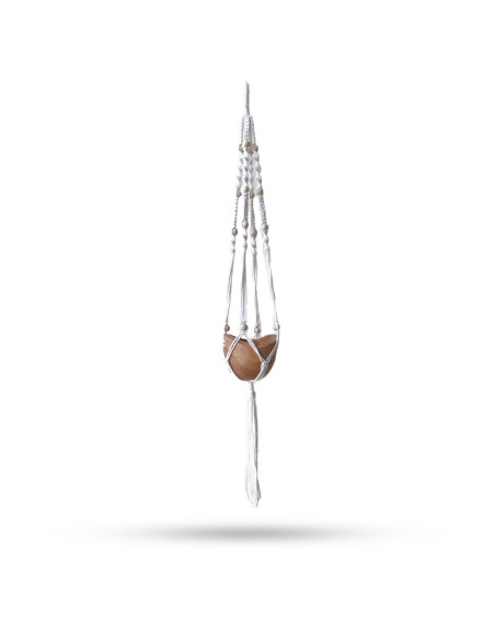 Suspension macramé à perles – Nature élégante