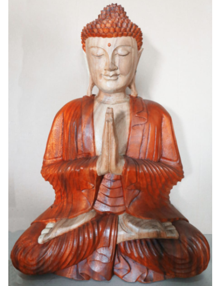 Statue de Bouddha sculptée main – Accueil serein