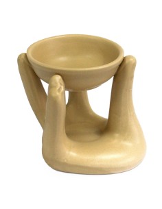 Brûle-parfum décoratif – Main brune zen