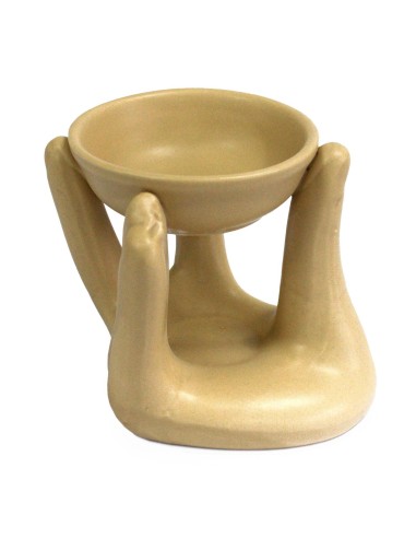 Brûle-parfum décoratif – Main brune zen