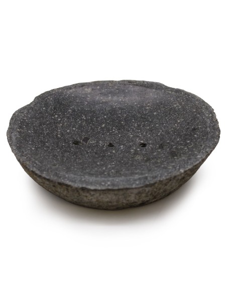 Porte-savon naturel en pierre de rivière