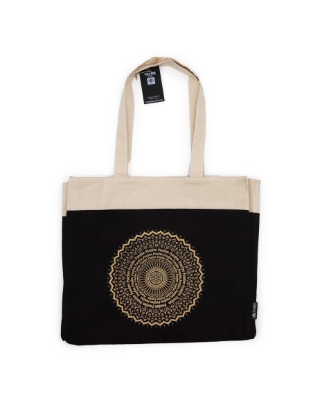 Sac tote extra?grand stonewashed – Mandala de la liberté