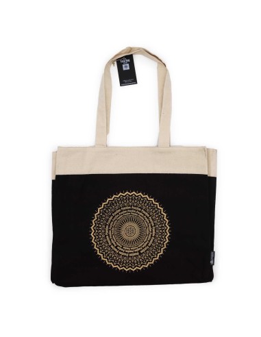 Sac tote extra?grand stonewashed – Mandala de la liberté