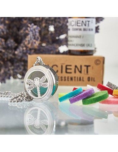 Collier diffuseur d’aromathérapie – Libellule