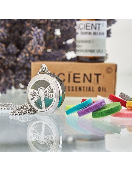Collier diffuseur d’aromathérapie – Libellule