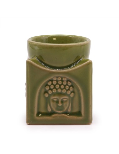 Brûle-parfum Bouddha carré – Jade clair