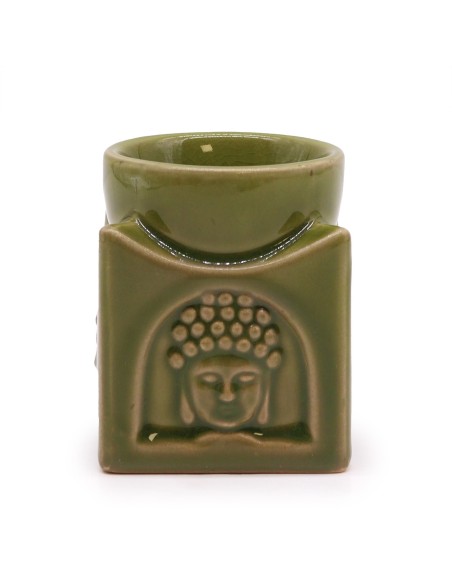 Brûle-parfum Bouddha carré – Jade clair
