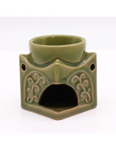 Brûle-parfum Bouddha carré – Jade clair
