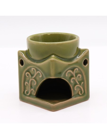 Brûle-parfum Bouddha carré – Jade clair